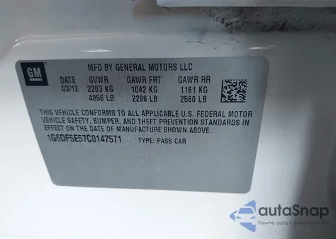 2012 Cadillac Cts Luxury from USA, damaged, VIN 1G6DF5E57C0147571